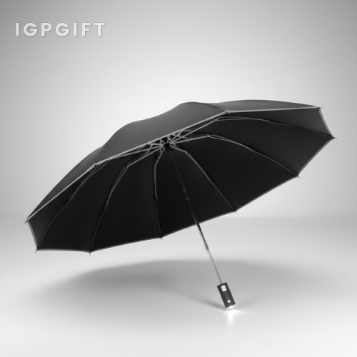 全自動LED燈反向折疊晴雨傘
