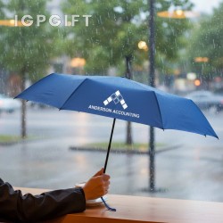 手動折疊雨傘 - 木柄便攜款(46英寸)