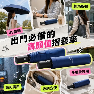 香港企業禮品訂製 - UV防曬多功能摺疊傘