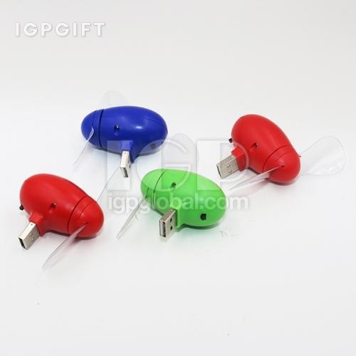 可定製發光LOGO移動電源風扇
