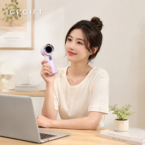 手持桌面二合一製冷噴霧風扇