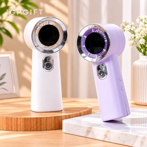 手持桌面二合一製冷噴霧風扇