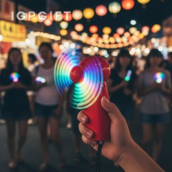 迷幻LED手持風扇