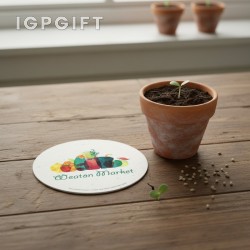 可種植的圓形杯墊