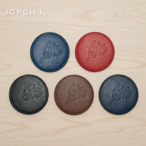 高端PU皮革外觀杯墊