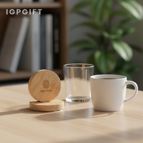 竹製磁性開瓶器杯墊