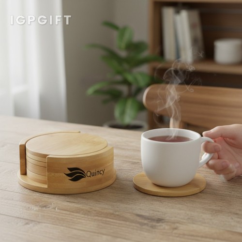 天然竹製杯墊套裝