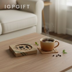 方形軟木杯墊套裝