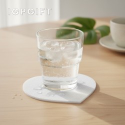 心形吸水杯墊