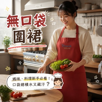 香港企業禮品訂製 - 無口袋圍裙