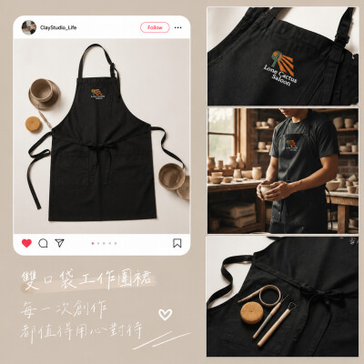 香港企業禮品訂製 - 雙口袋工作圍裙