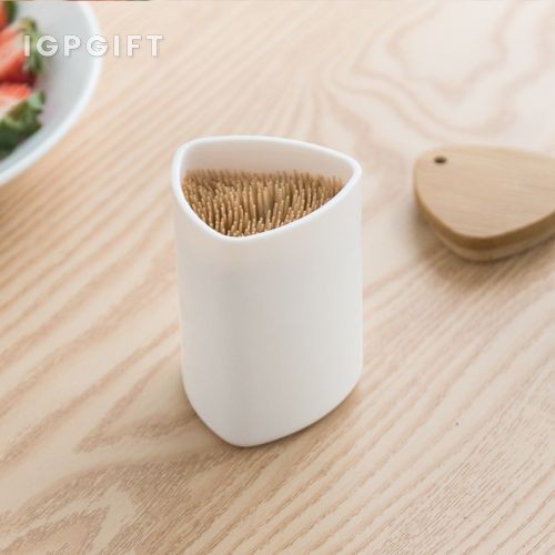 菱形造型牙籤筒