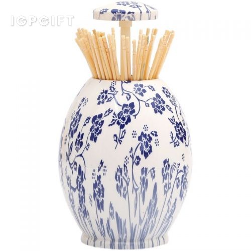 奢華蛋型牙籤筒