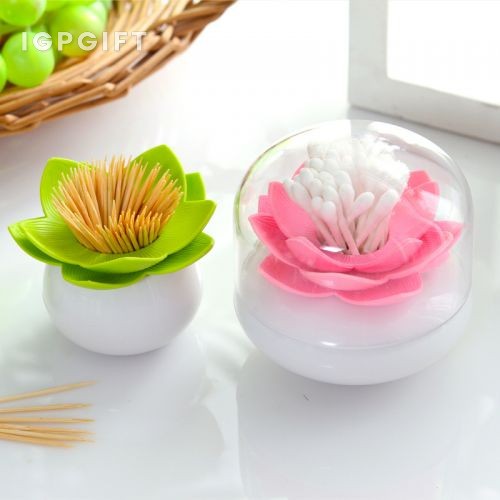 蓮花造型牙籤筒