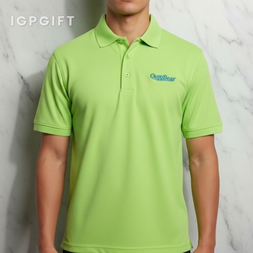 絲柔觸感運動Polo衫 - 男士 - 刺繡款