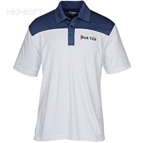 時尚兩色男士鹿絨 Polo 衫