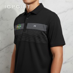 海岸條紋休閒 polo 衫