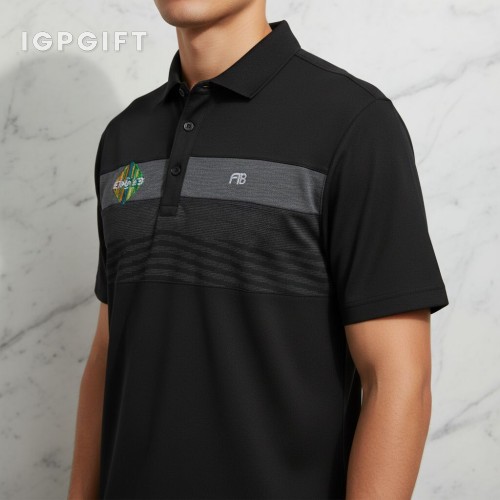 海岸條紋休閒 polo 衫
