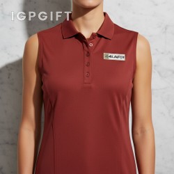 女士無袖高性能Polo衫