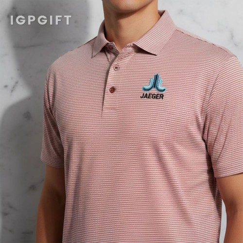 優雅針織高爾夫 polo 衫