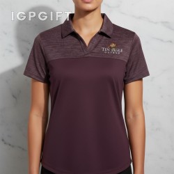 女款雅致條紋Polo衫