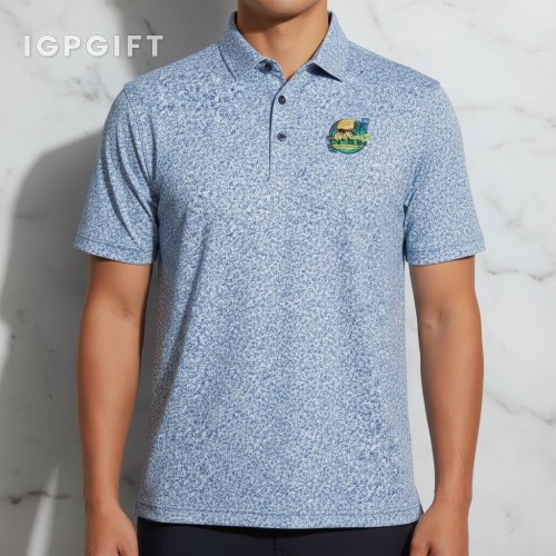 環保印花高爾夫 polo 服