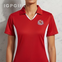 女士運動吸濕排汗POLO衫