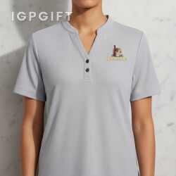 女士運動型拉鏈POLO衫