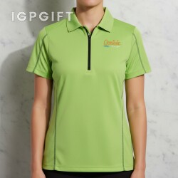 女士性能染色Polo衫