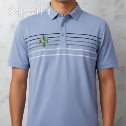 高性能條紋Polo衫