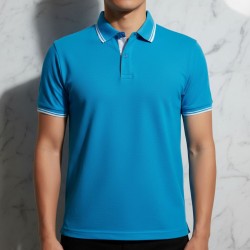 間色領POLO衫