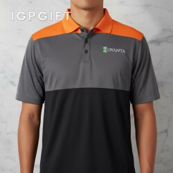 魅力色塊運動 polo 衫 - 男士
