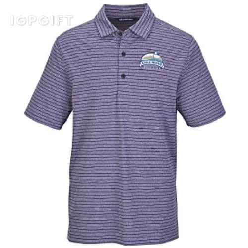 高端商務條紋Polo衫