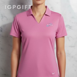 女士運動保健 Polo 襯衫 - 刺繡