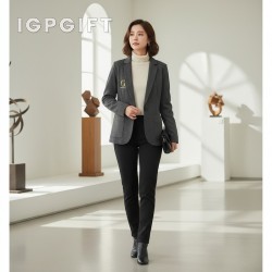 女士雙針織外套