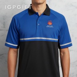 防勾纖維反光條 polo 衫