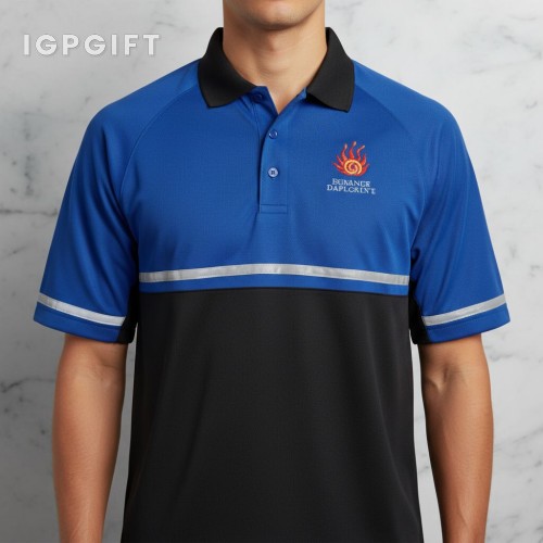 防勾纖維反光條 polo 衫