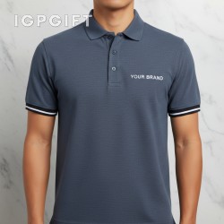 蜂巢領圓領 polo 衫