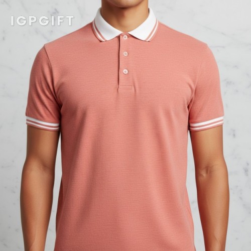 商務棉領Polo衫