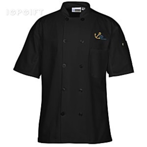 短袖廚師服抓毛款