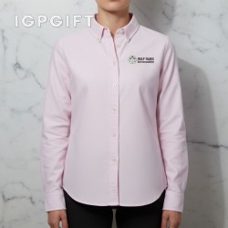 女性休閒牛津布襯衫