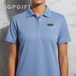 女士商務針織 polo 襯衫