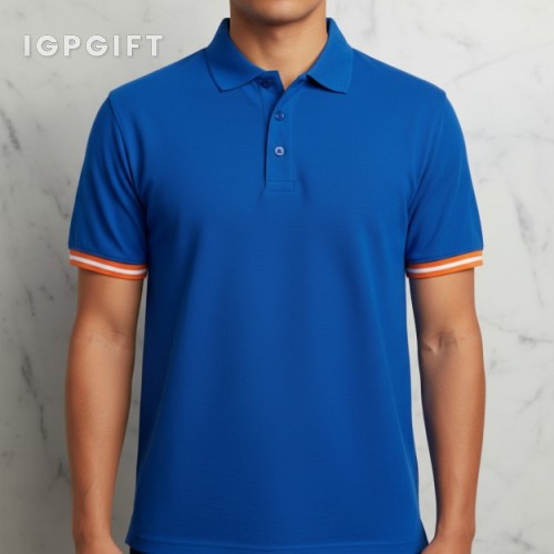 蜂巢領圓領 polo 衫