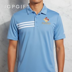 運動風格3條線 polo 襯衫 - 男士