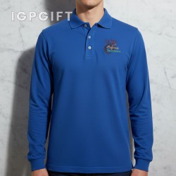 經典長袖純棉 Polo 襯衫