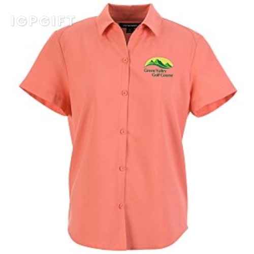 女士防紫外線短袖襯衫