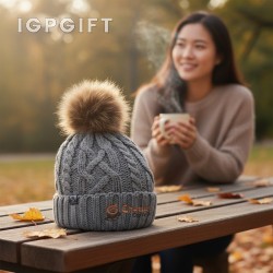 經典織紋毛線帽