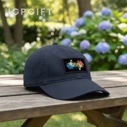 有機棉斜紋棒球帽 - 彩色補丁