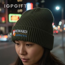 摩登夜行針織帽