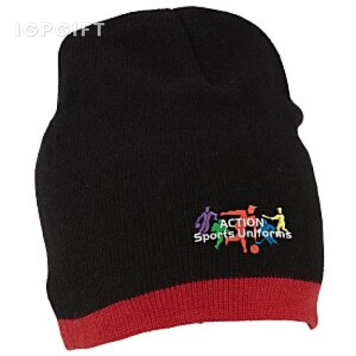 條紋針織帽